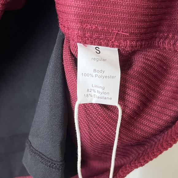 Halara Skirt Womens Small Red Corduroy Back Zip Athletic New - Picture 8 of 9